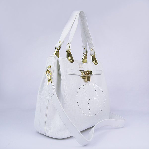 Best Hermes New Arrival Double-duty handbag White 60668 - Click Image to Close